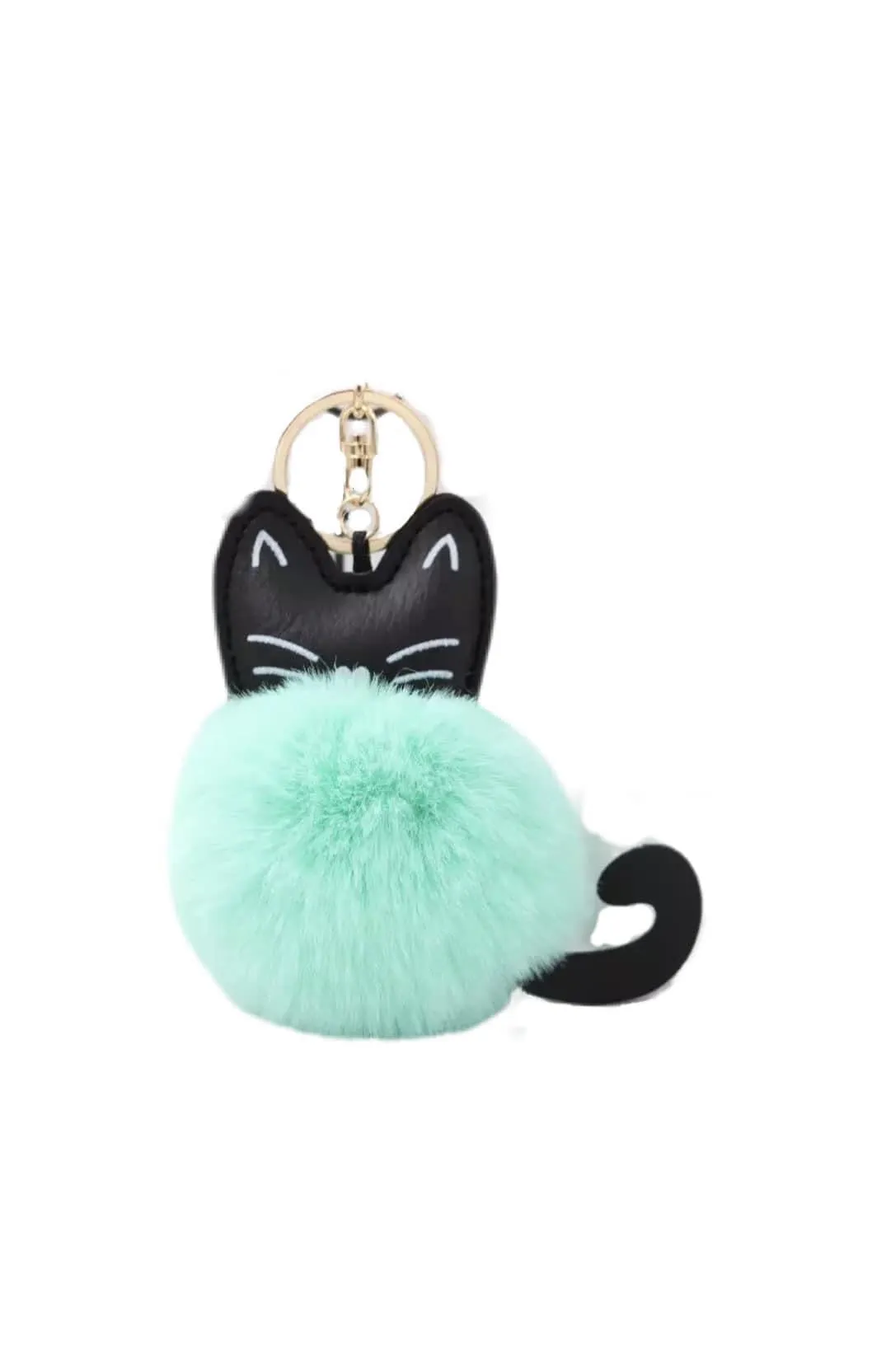 PomPom Animal Keychain