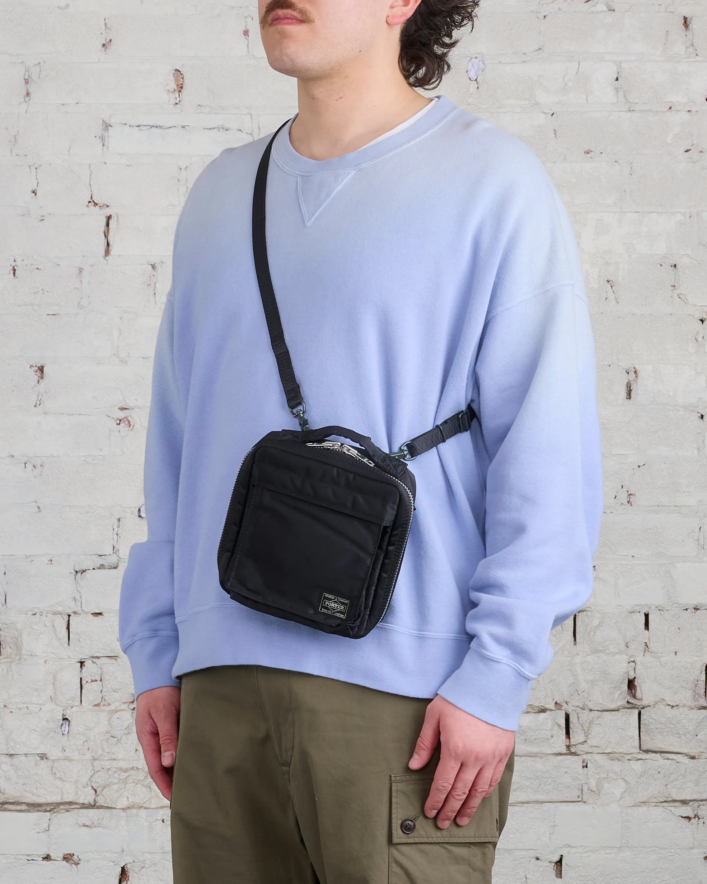 Porter Tanker Square Shoulder Bag Black