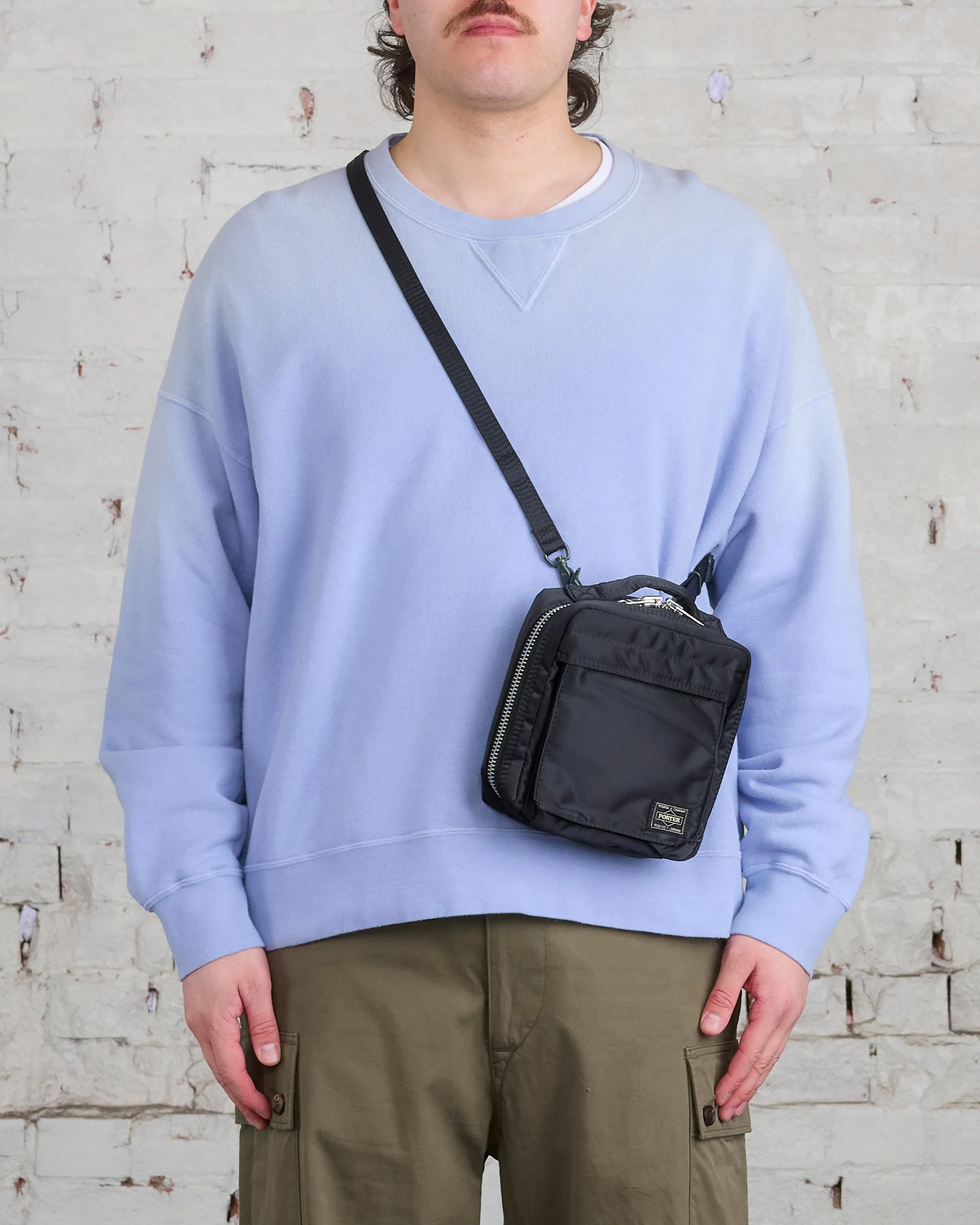 Porter Tanker Square Shoulder Bag Black