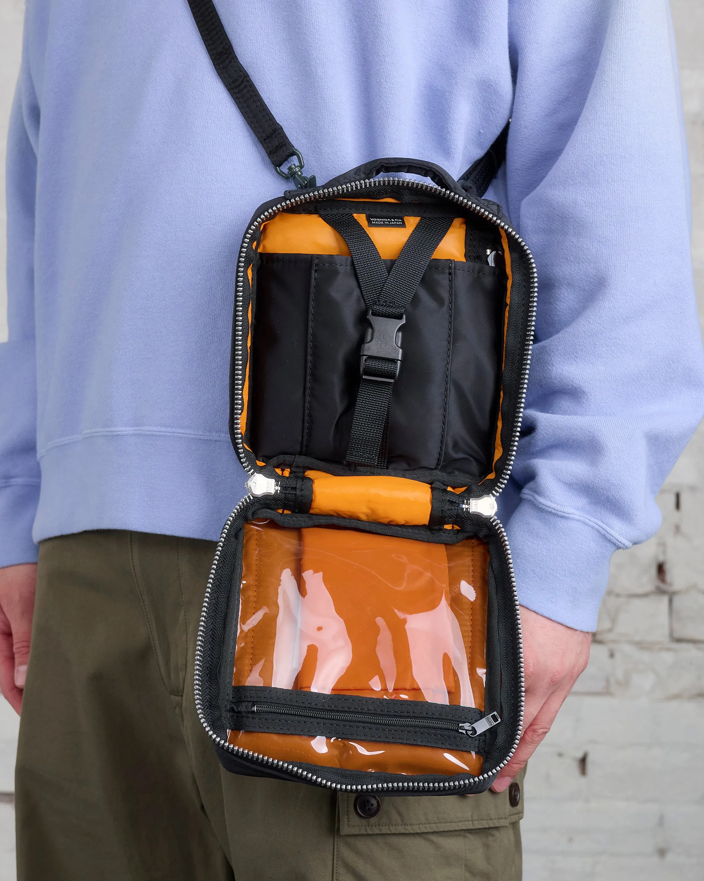 Porter Tanker Square Shoulder Bag Black