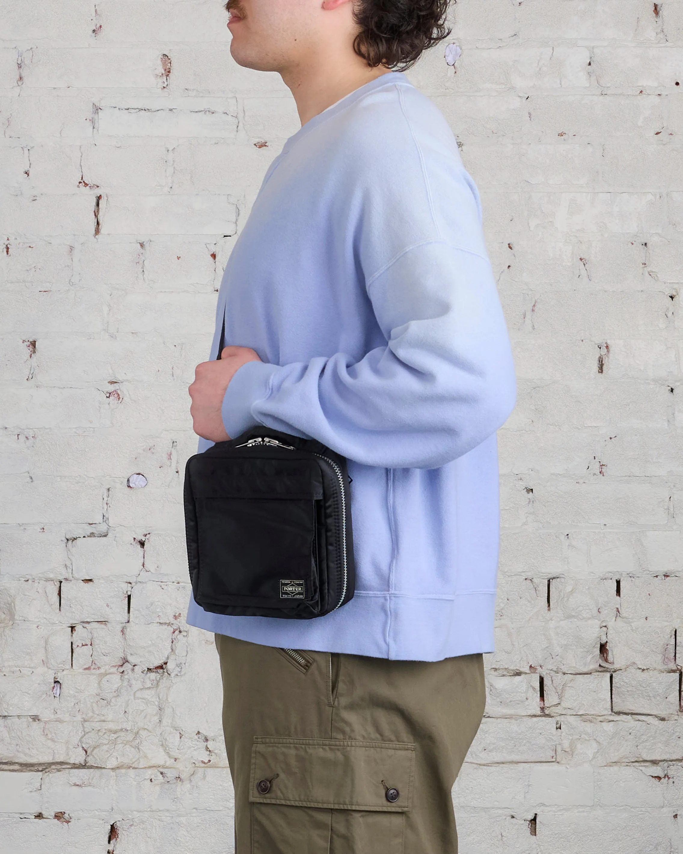 Porter Tanker Square Shoulder Bag Black