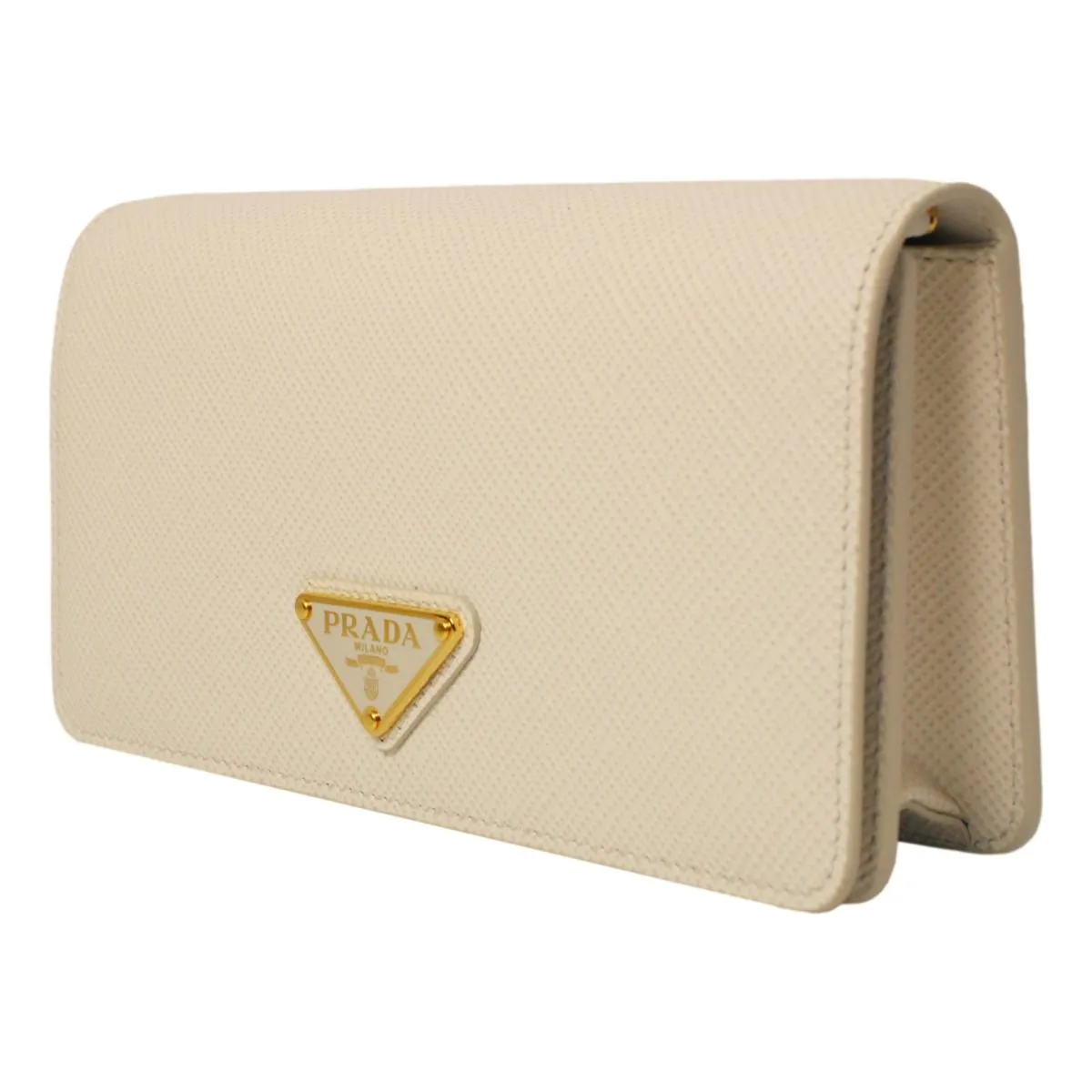 Prada Miniborse White Saffiano Leather Crossbody