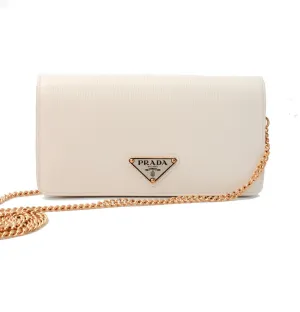 Prada Miniborse White Vitello Move Leather Crossbody