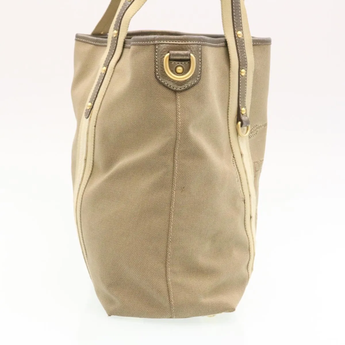 PRADA Shoulder Bag Canvas Khaki  28739