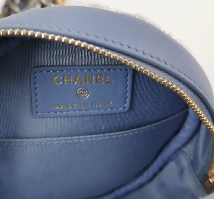 Preloved Chanel 19 Bag Blue & Grey 24113078965072