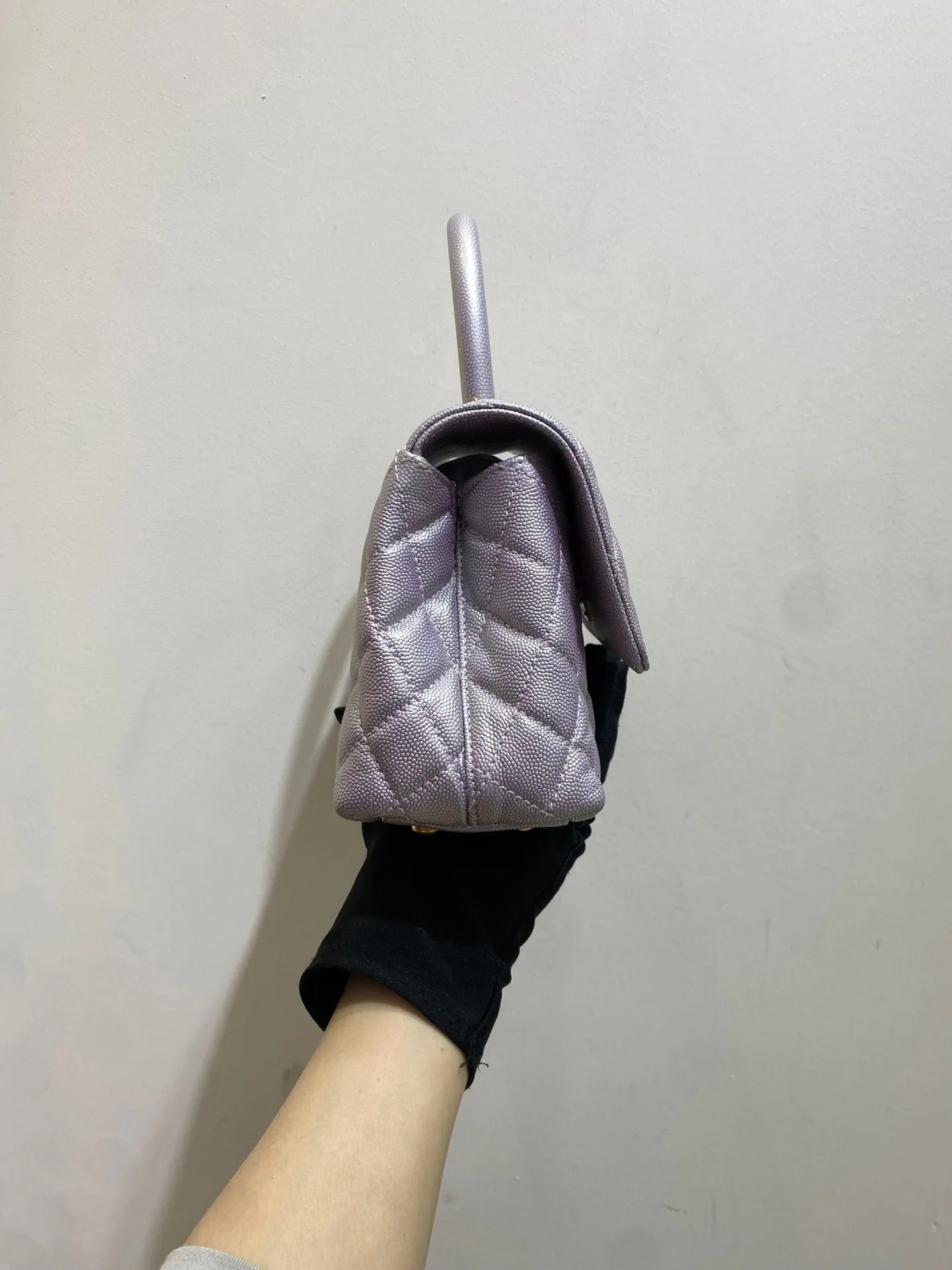 Preloved Chanel coco handle small 23cm purple 110265