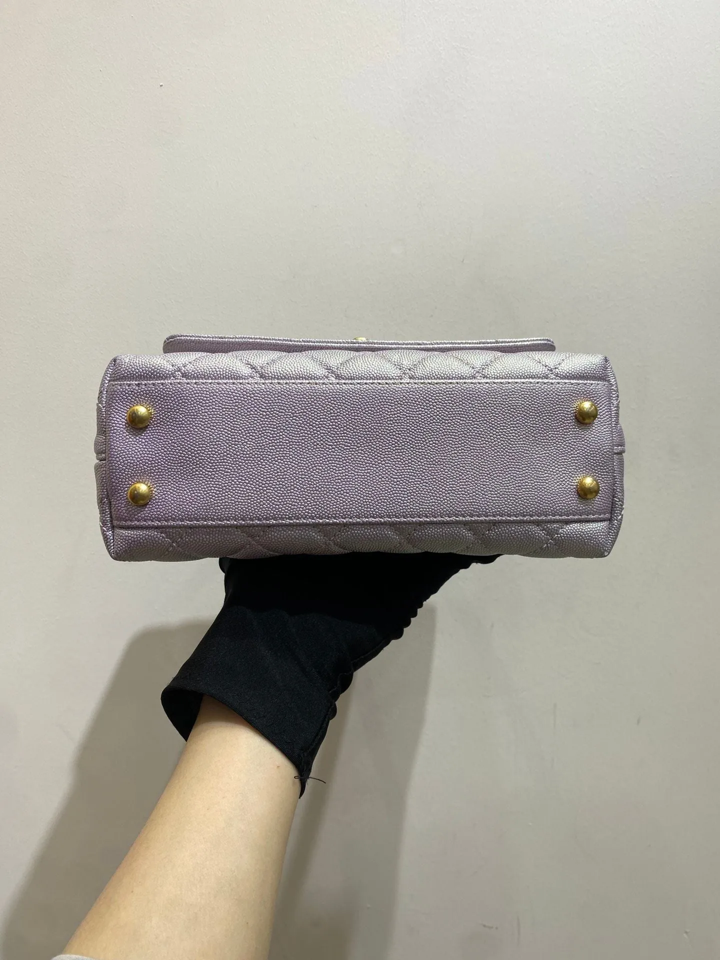 Preloved Chanel coco handle small 23cm purple 110265