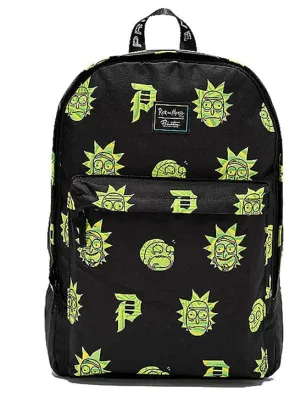 Primitive Skate x Rick & Morty Men's RnM Backpack Black