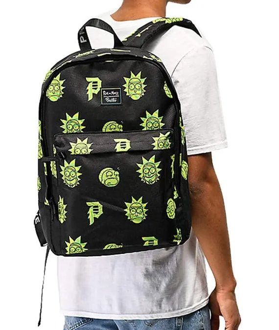 Primitive Skate x Rick & Morty Men's RnM Backpack Black