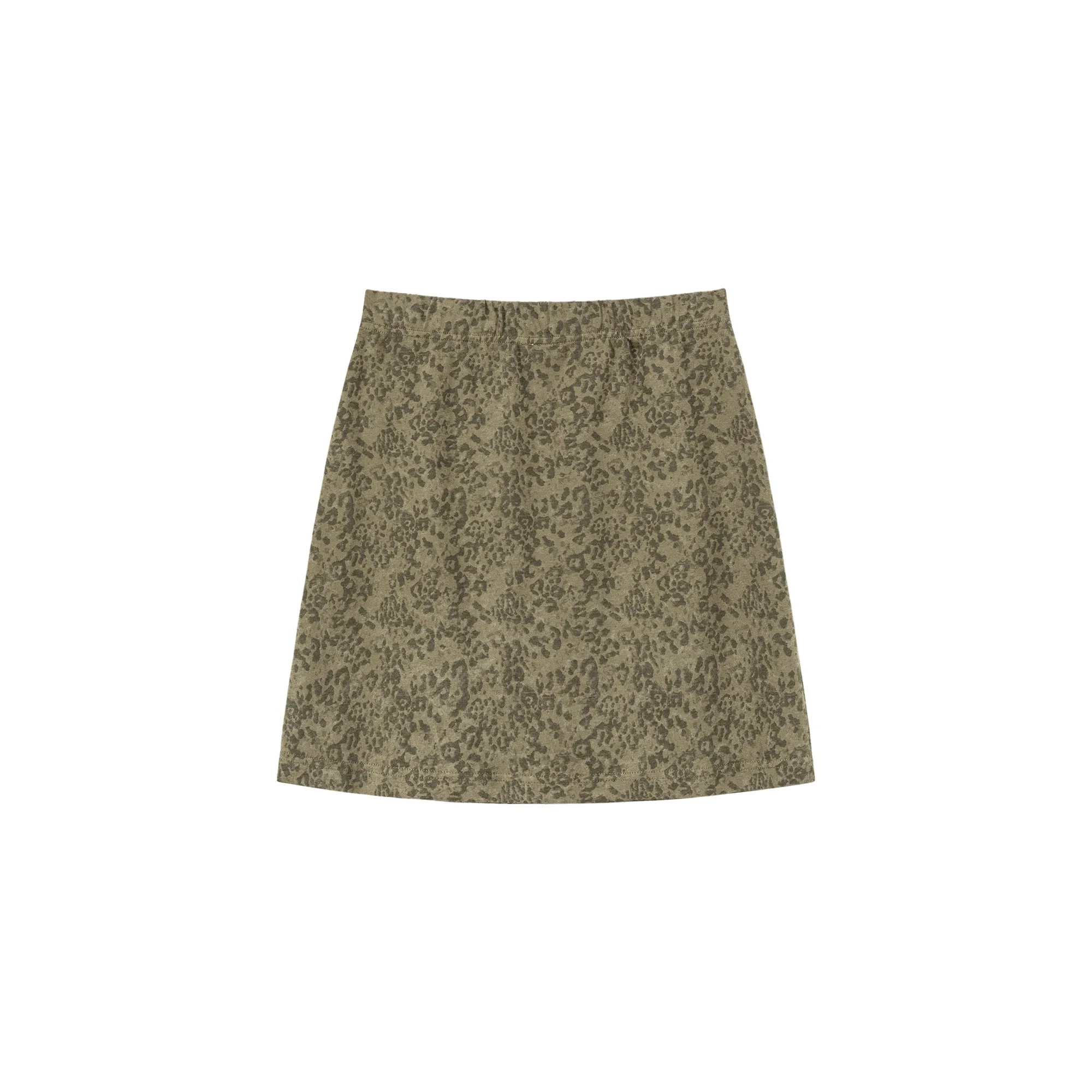 Print Tape Mini Skirt