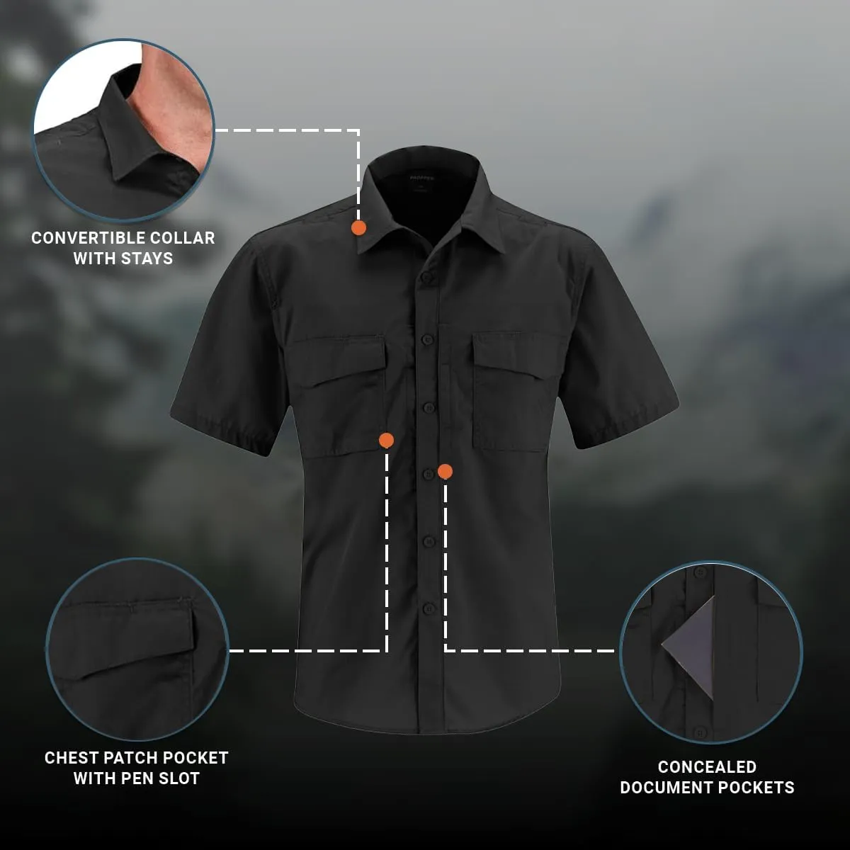 Propper Revtac Tactical Short Sleeve Stretch Men's Shirt