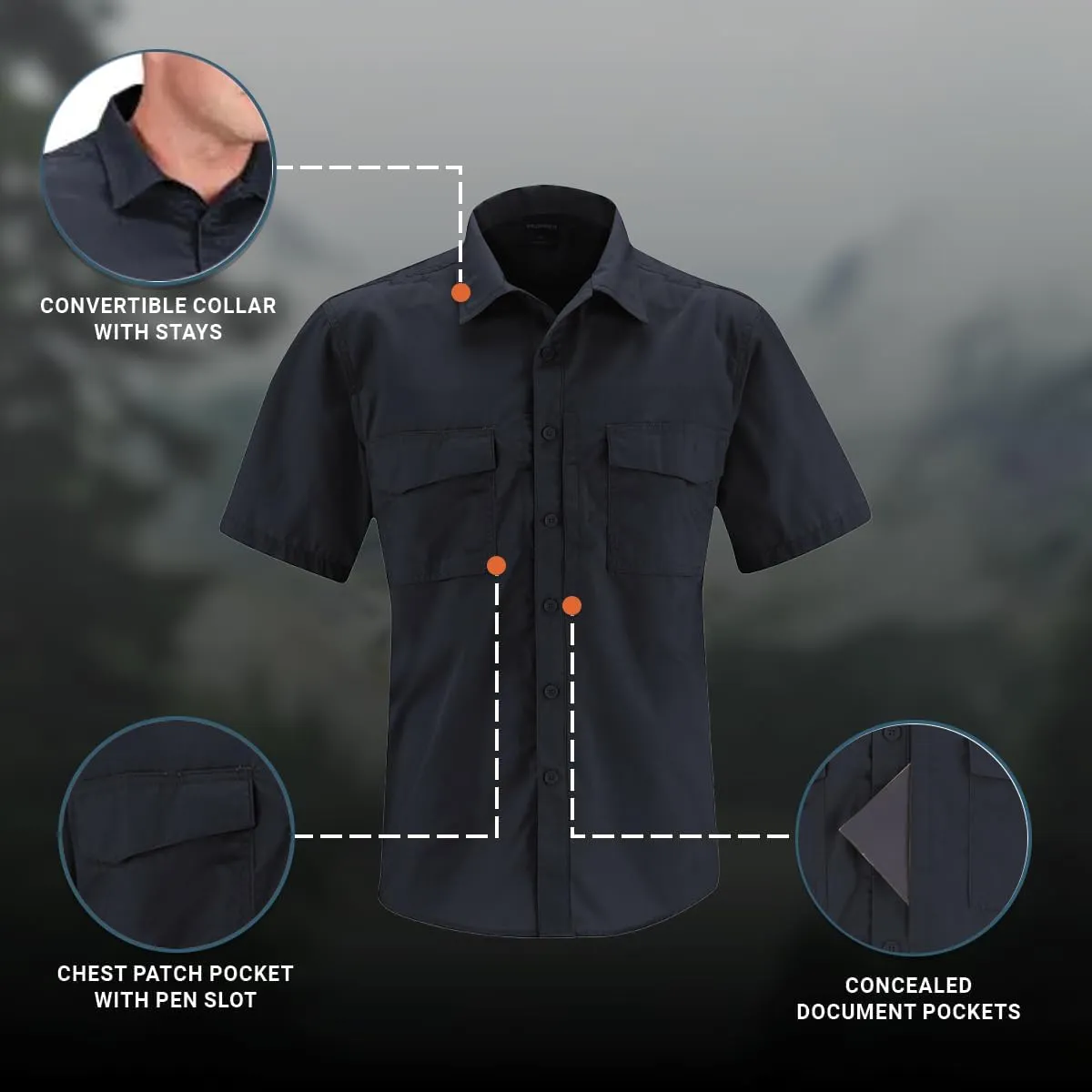 Propper Revtac Tactical Short Sleeve Stretch Men's Shirt