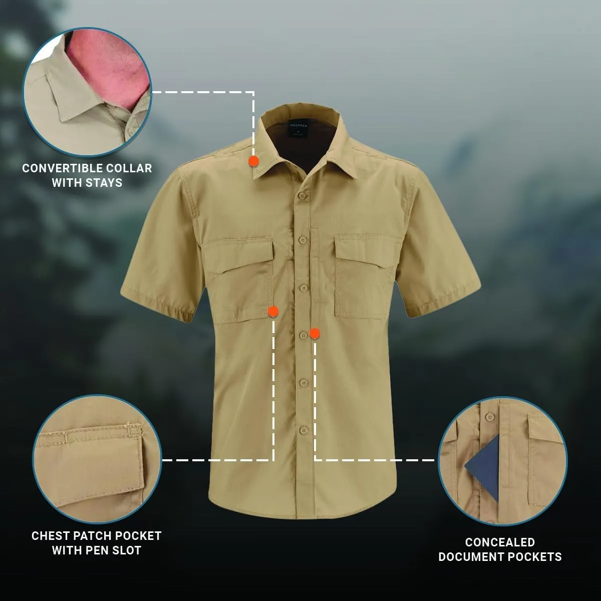 Propper Revtac Tactical Short Sleeve Stretch Men's Shirt
