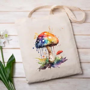 Psychedelic Bloom Tote Bag - 15" H x 15" W