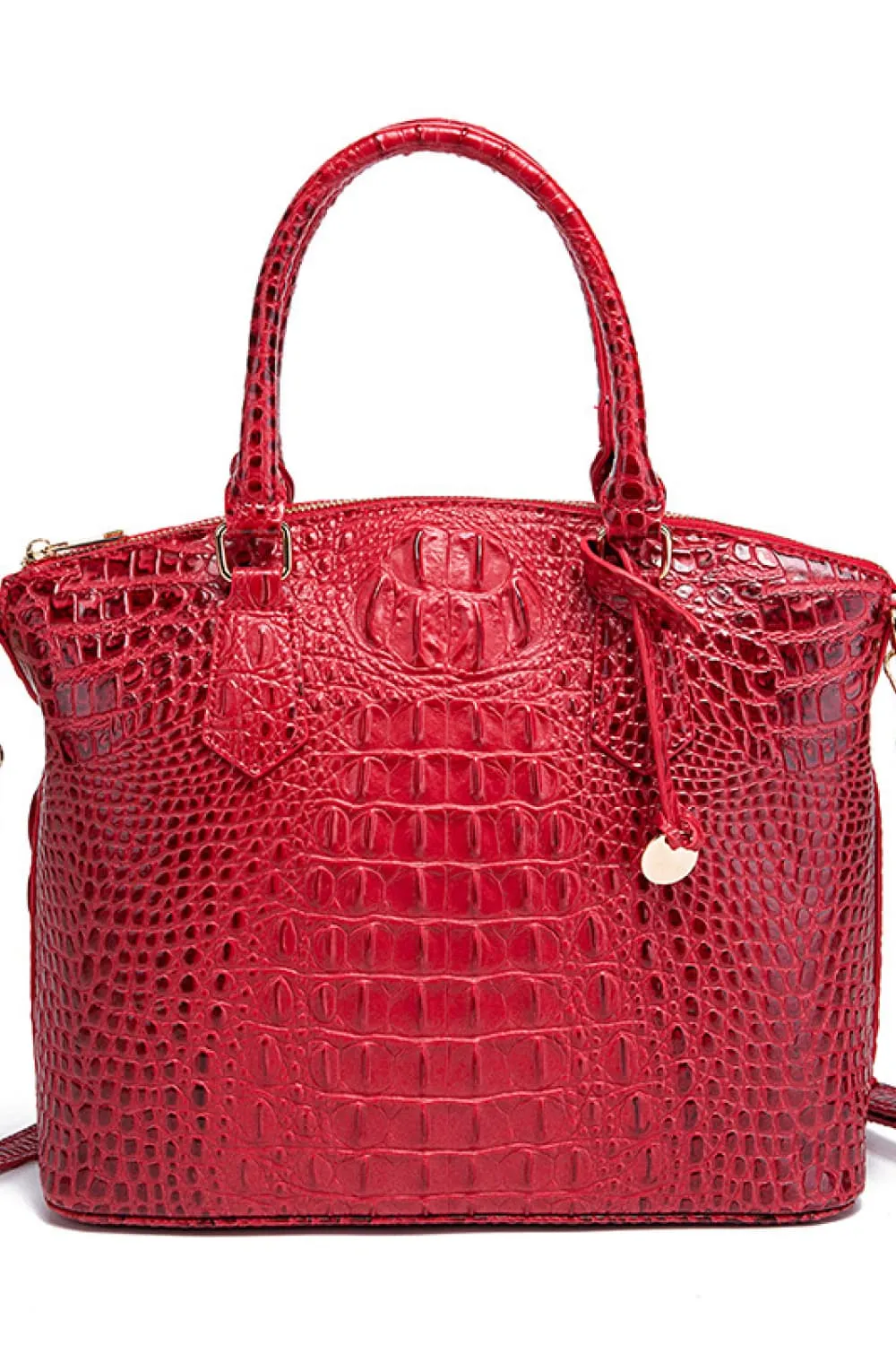 PU Leather Croc Handbag