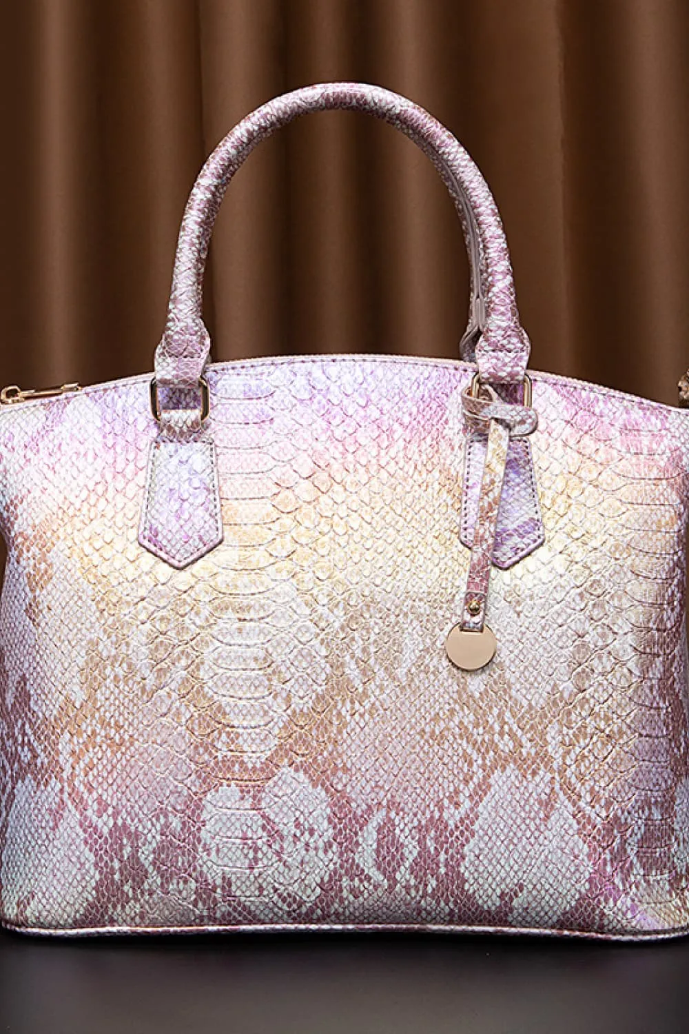 PU Leather Croc Handbag