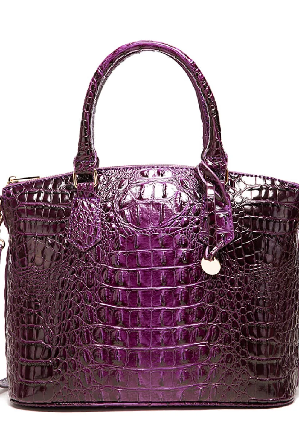 PU Leather Croc Handbag