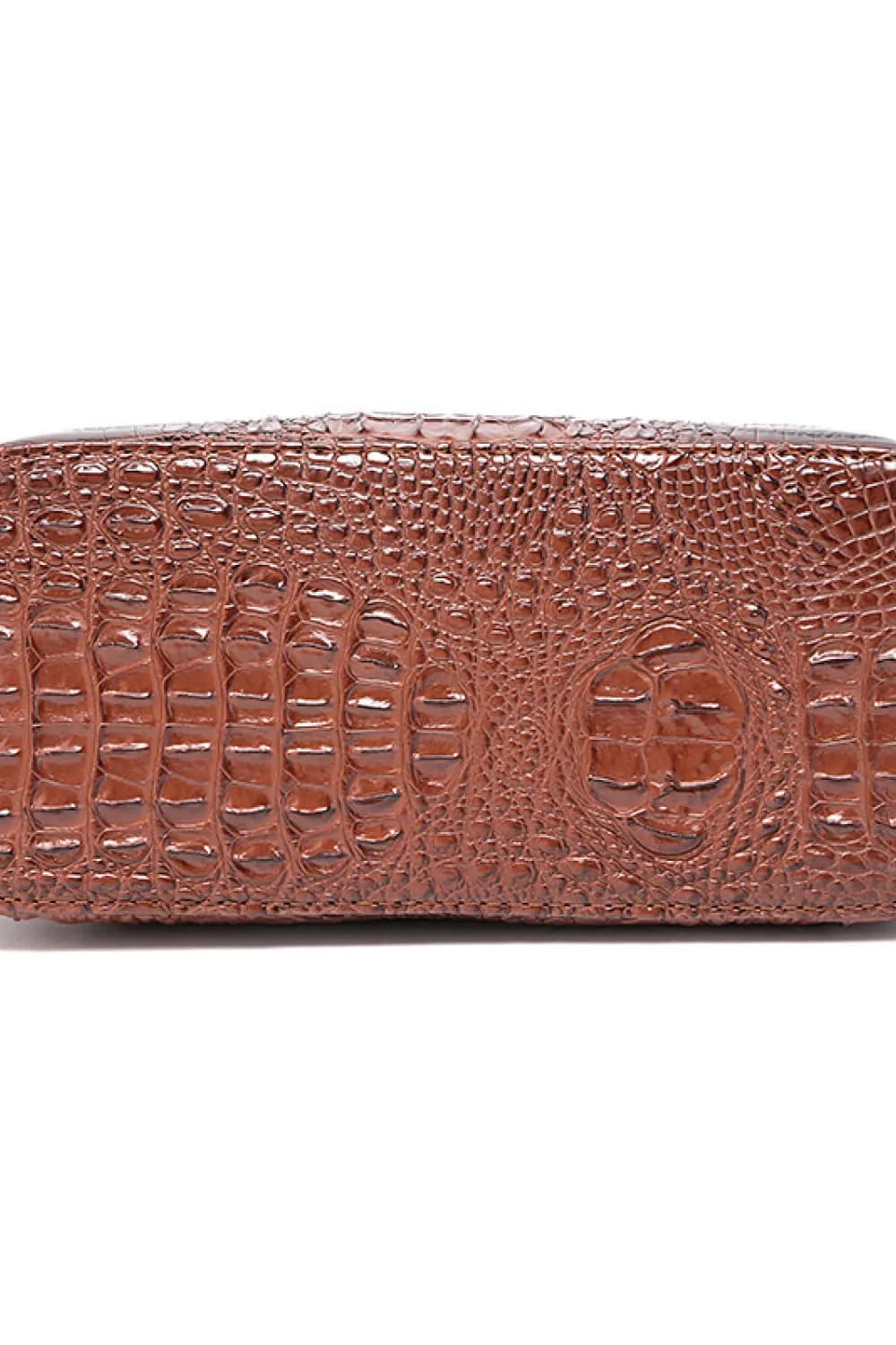 PU Leather Croc Handbag