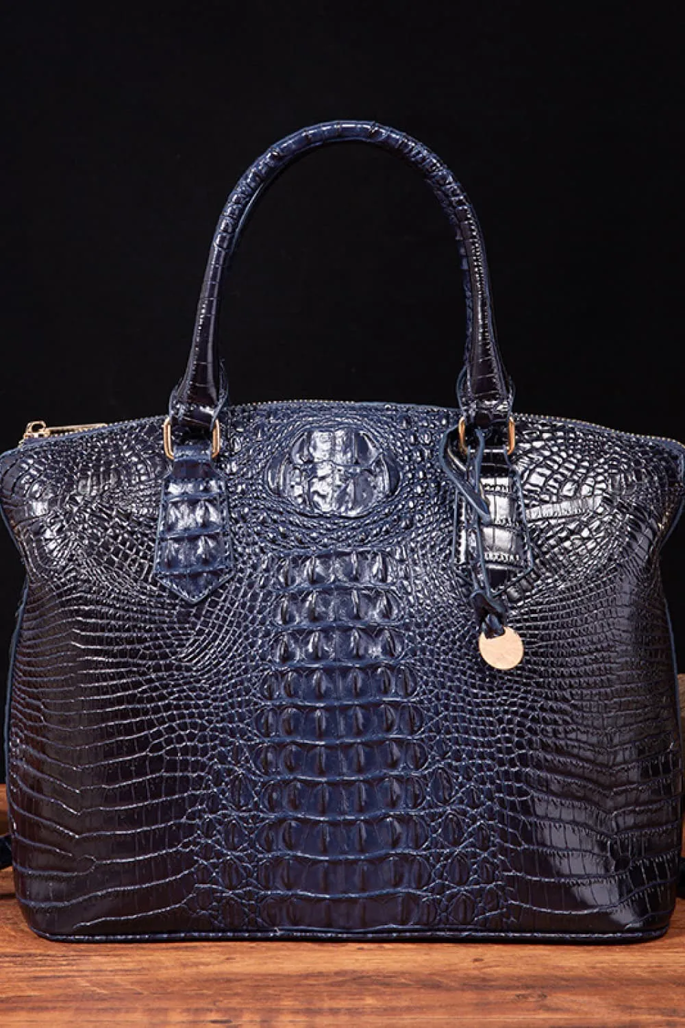 PU Leather Croc Handbag
