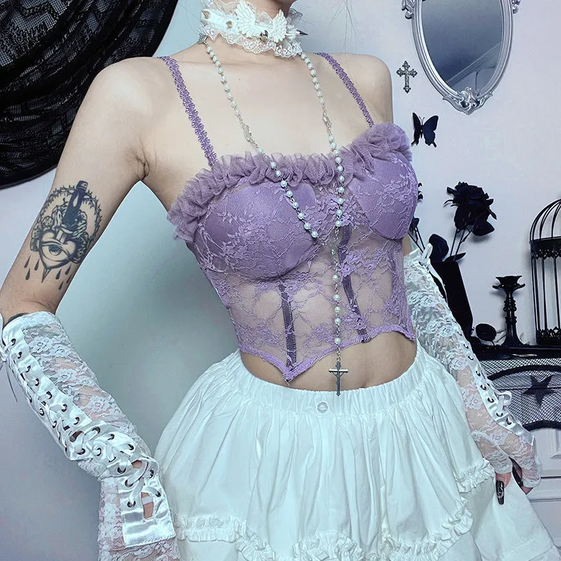 Purple Lace Top
