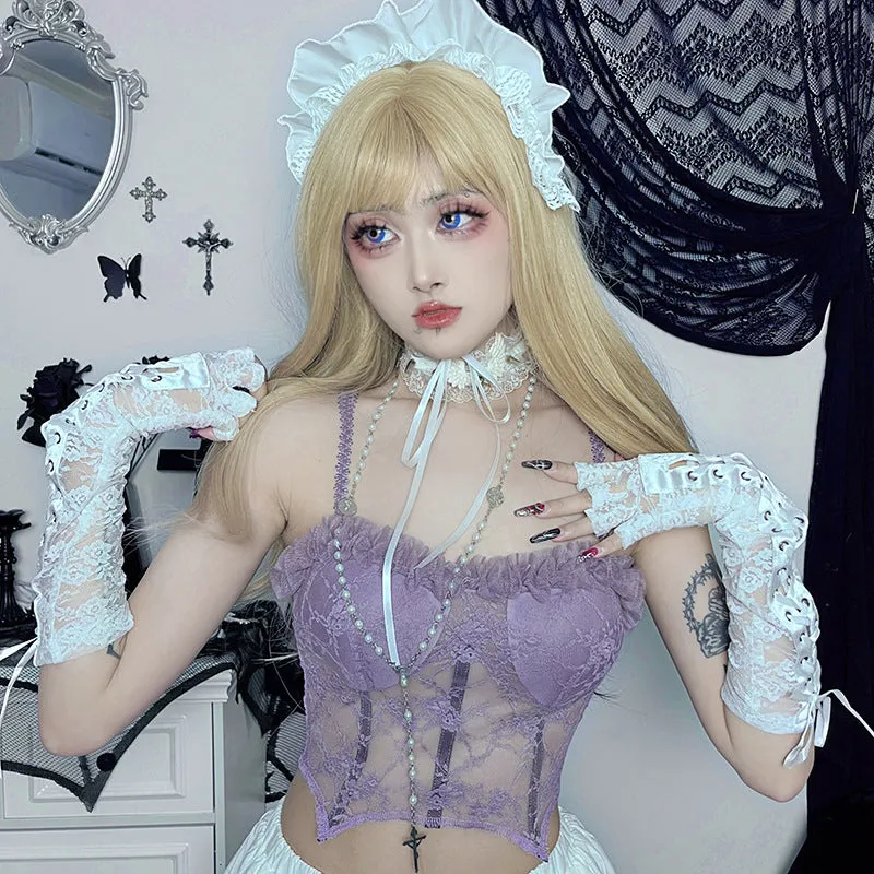 Purple Lace Top
