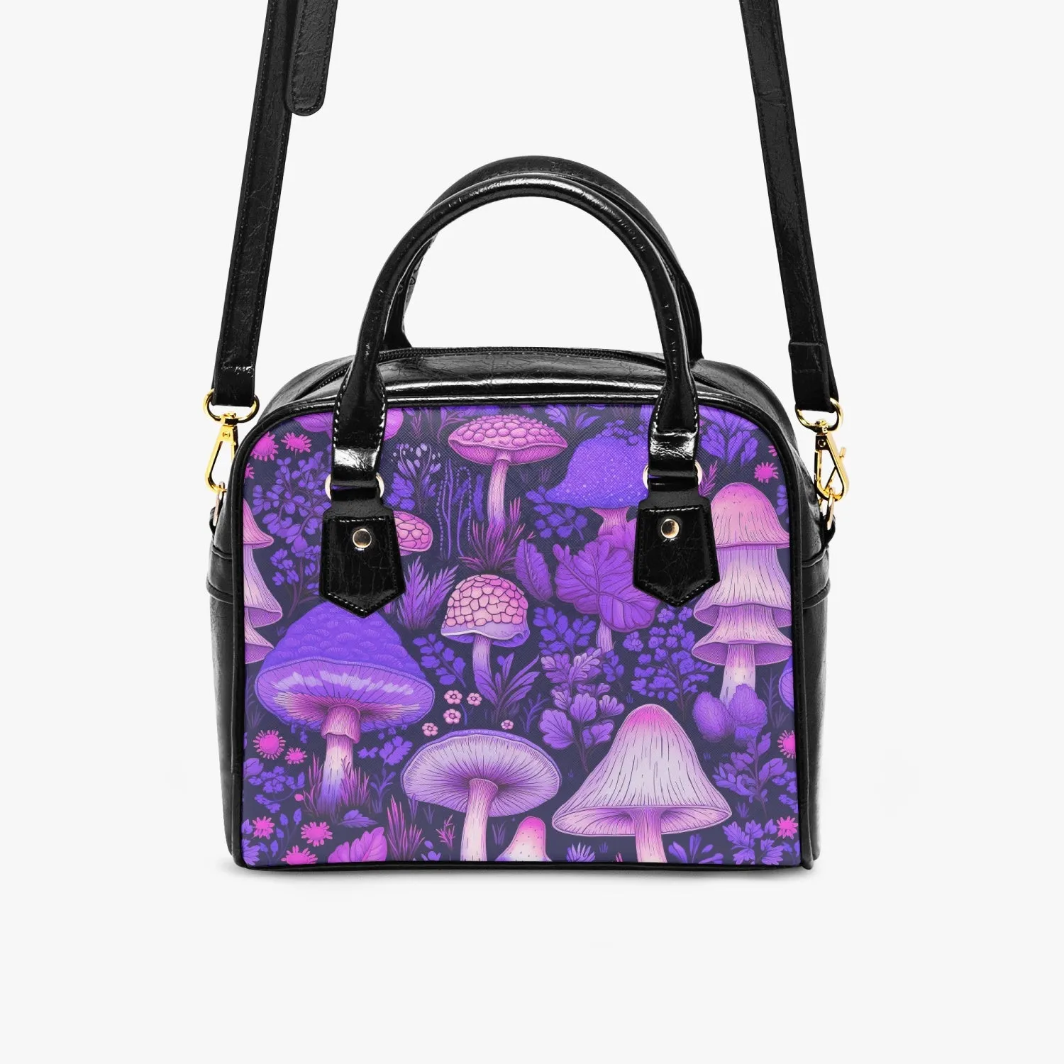 Purple Mushroomcore Shoulder Handbag (JPHBPP)