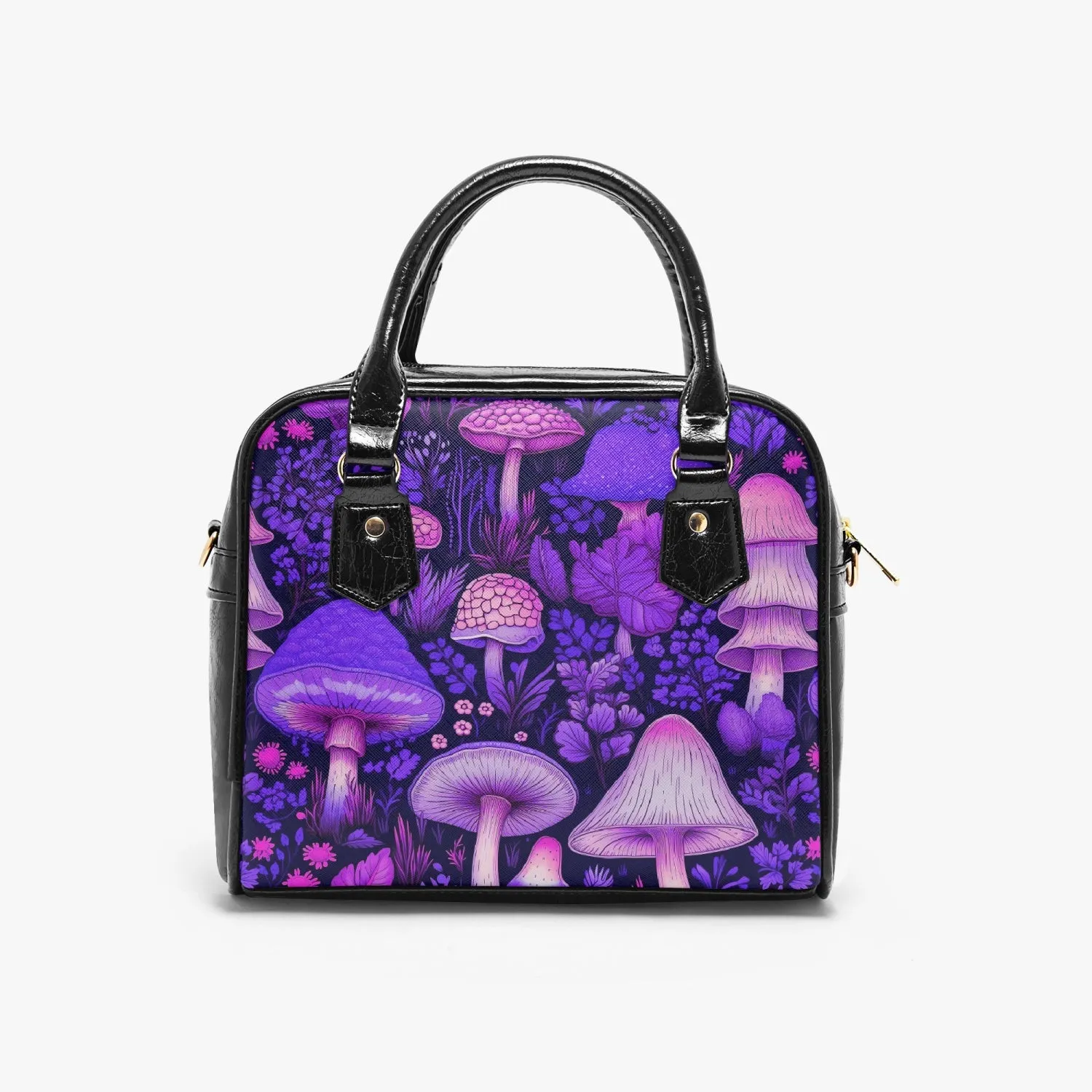 Purple Mushroomcore Shoulder Handbag (JPHBPP)