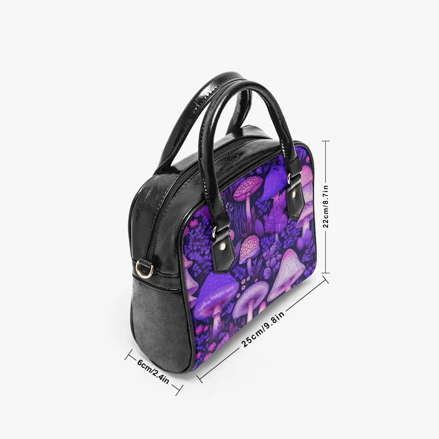 Purple Mushroomcore Shoulder Handbag (JPHBPP)
