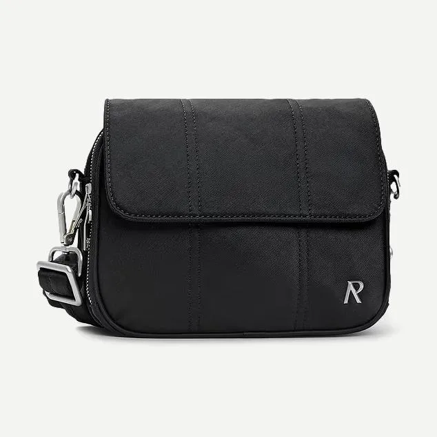 Quilted Crossbody Bag - Jet Black