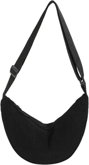 Quilted Crossbody Bags for Women Crossbody Purses and Handbags Lightweight Pocketbook Temperament Clutch Purse(Black)