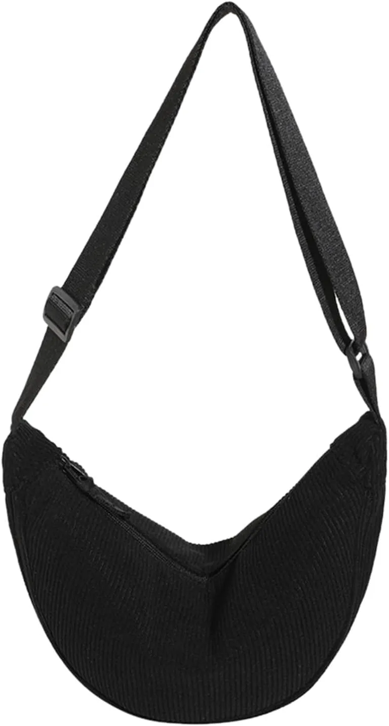 Quilted Crossbody Bags for Women Crossbody Purses and Handbags Lightweight Pocketbook Temperament Clutch Purse(Black)