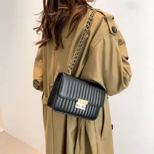 Quilted Flap Crossbody Shoulder Bag