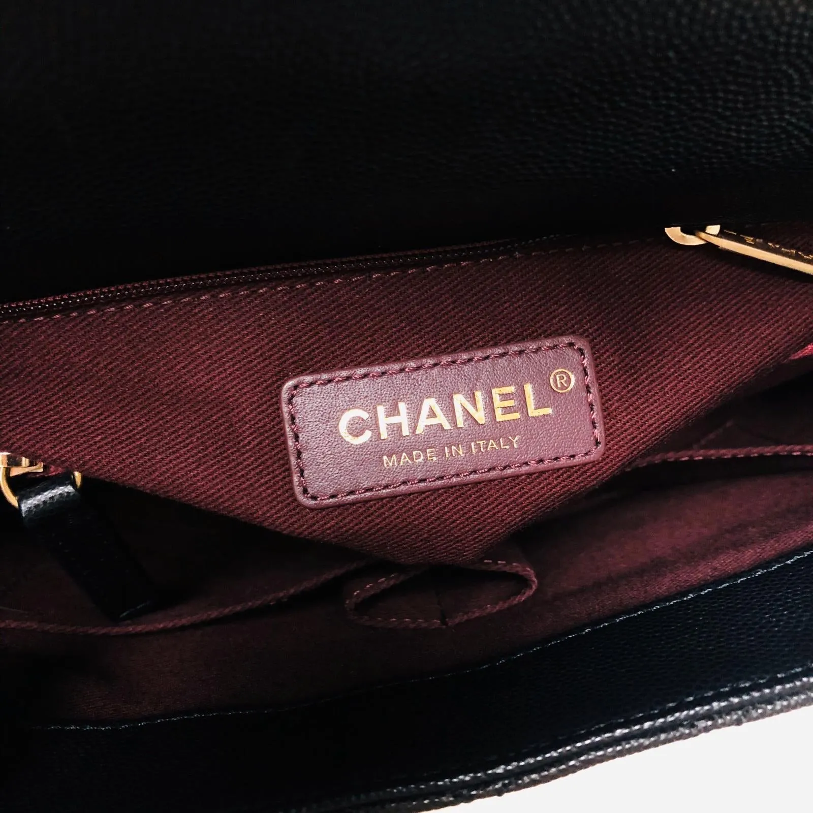 Quilted Medium Coco Handle Flap Black Caviar