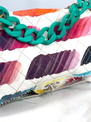"MINT" Matte Acrylic Top Handle Chain 12"