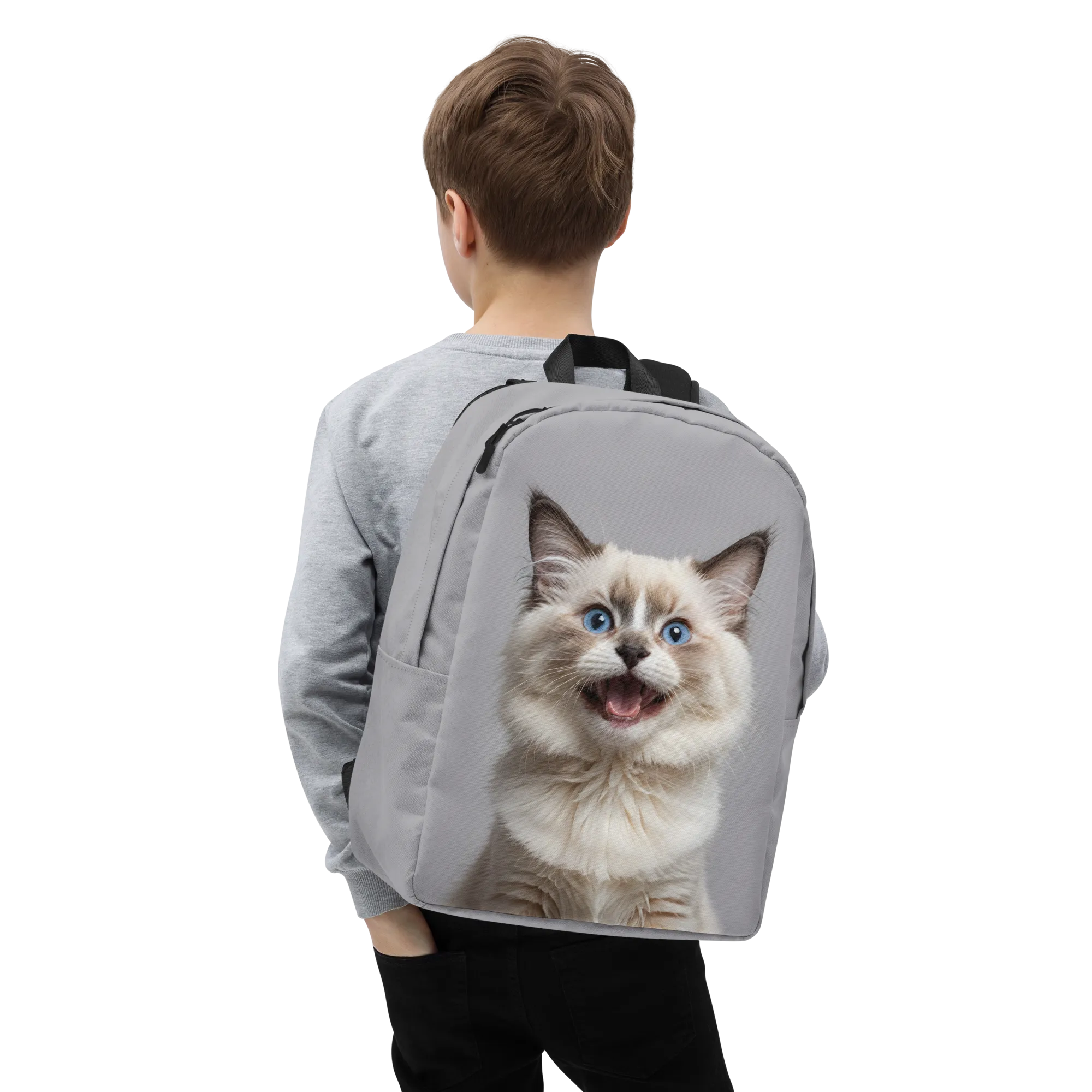 Ragdoll Kitten Minimalist Backpack