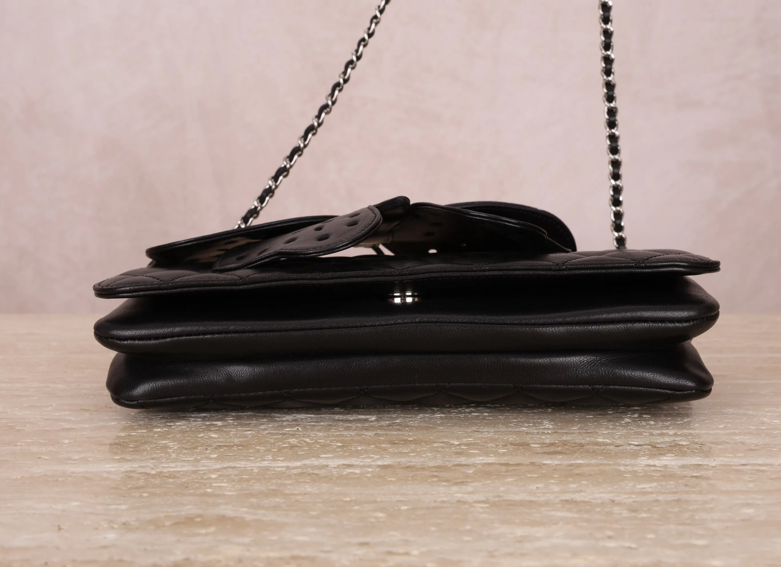 Rare Chanel 2011 Lambskin Butterfly Crossbody