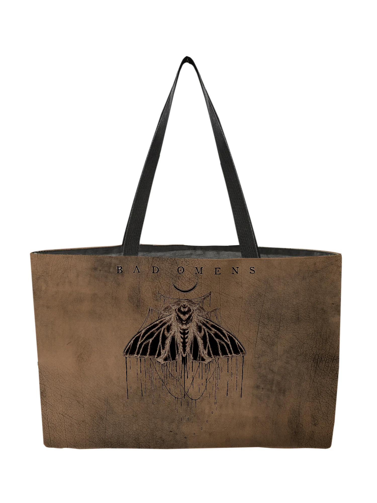 Rocksax Bad Omens Webbing Handled Beach/Shopper Tote - Moth