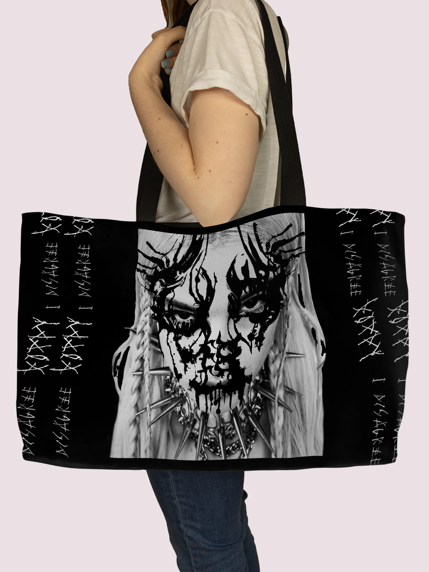 Rocksax Poppy Webbing Handled Tote/Shopper   - I Disagree