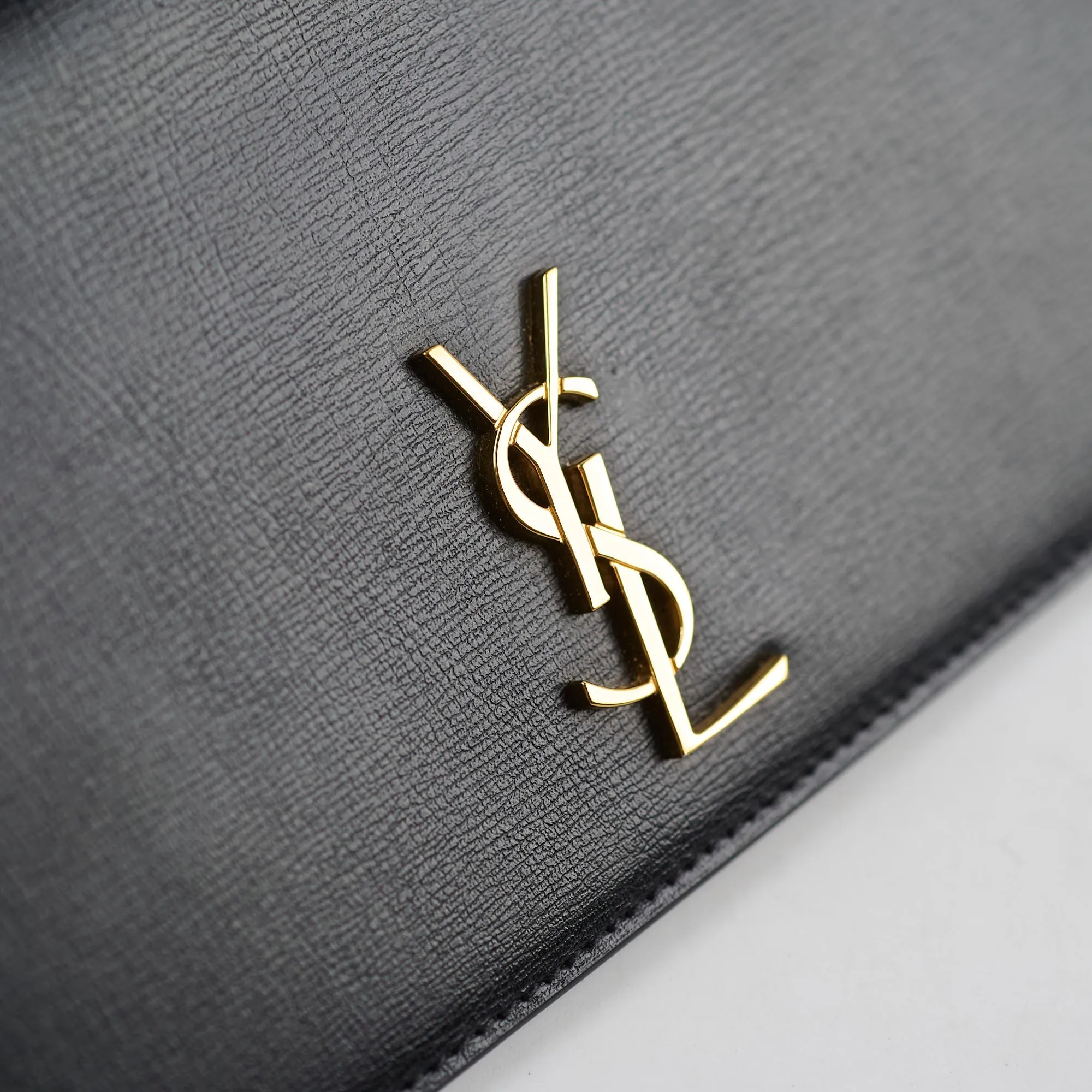 Saint Laurent Mini Phone Case On Chain Black