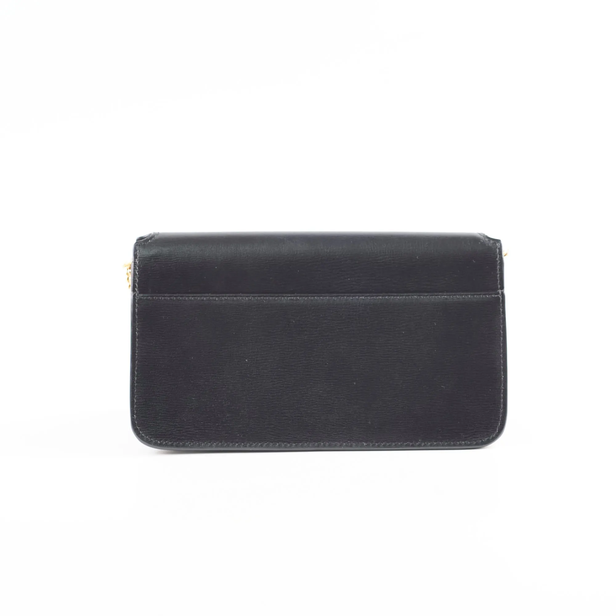 Saint Laurent Mini Phone Case On Chain Black