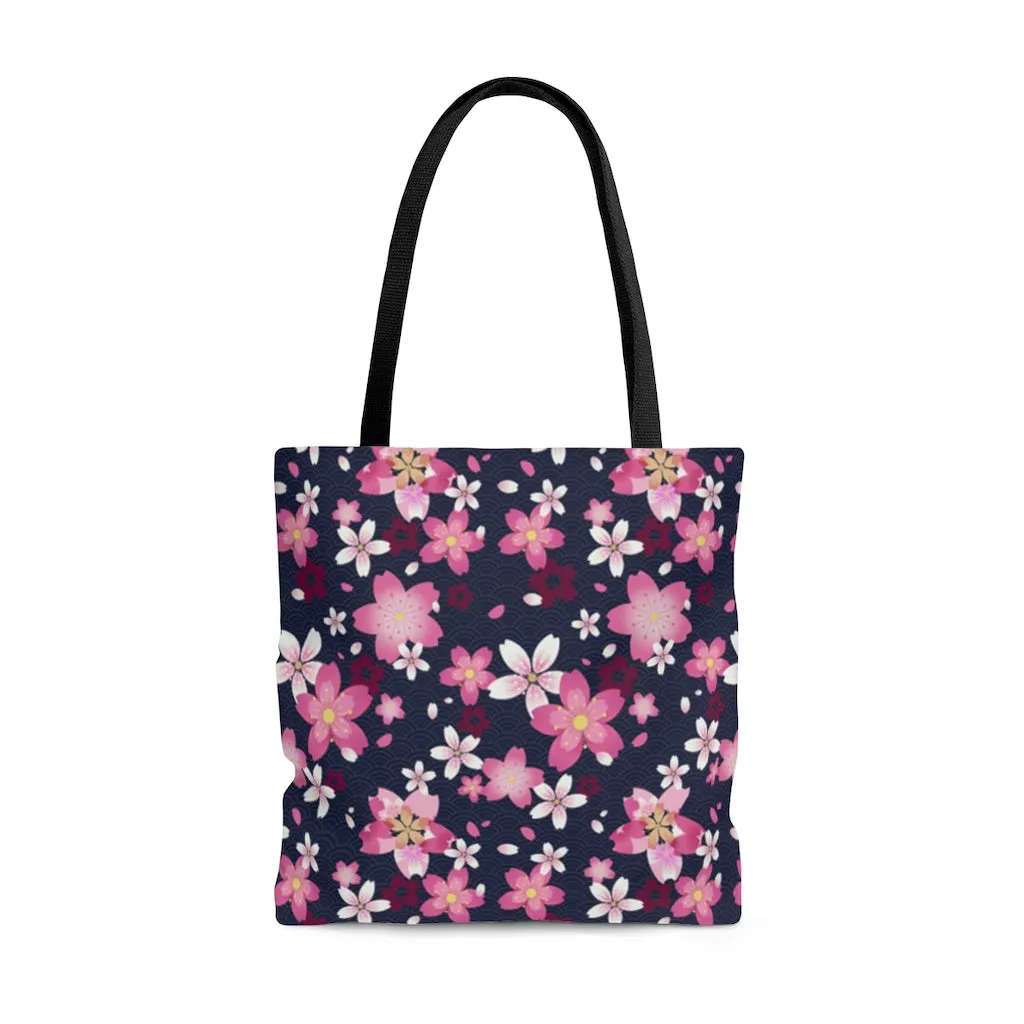 Sakura Tote Bag (Indigo)