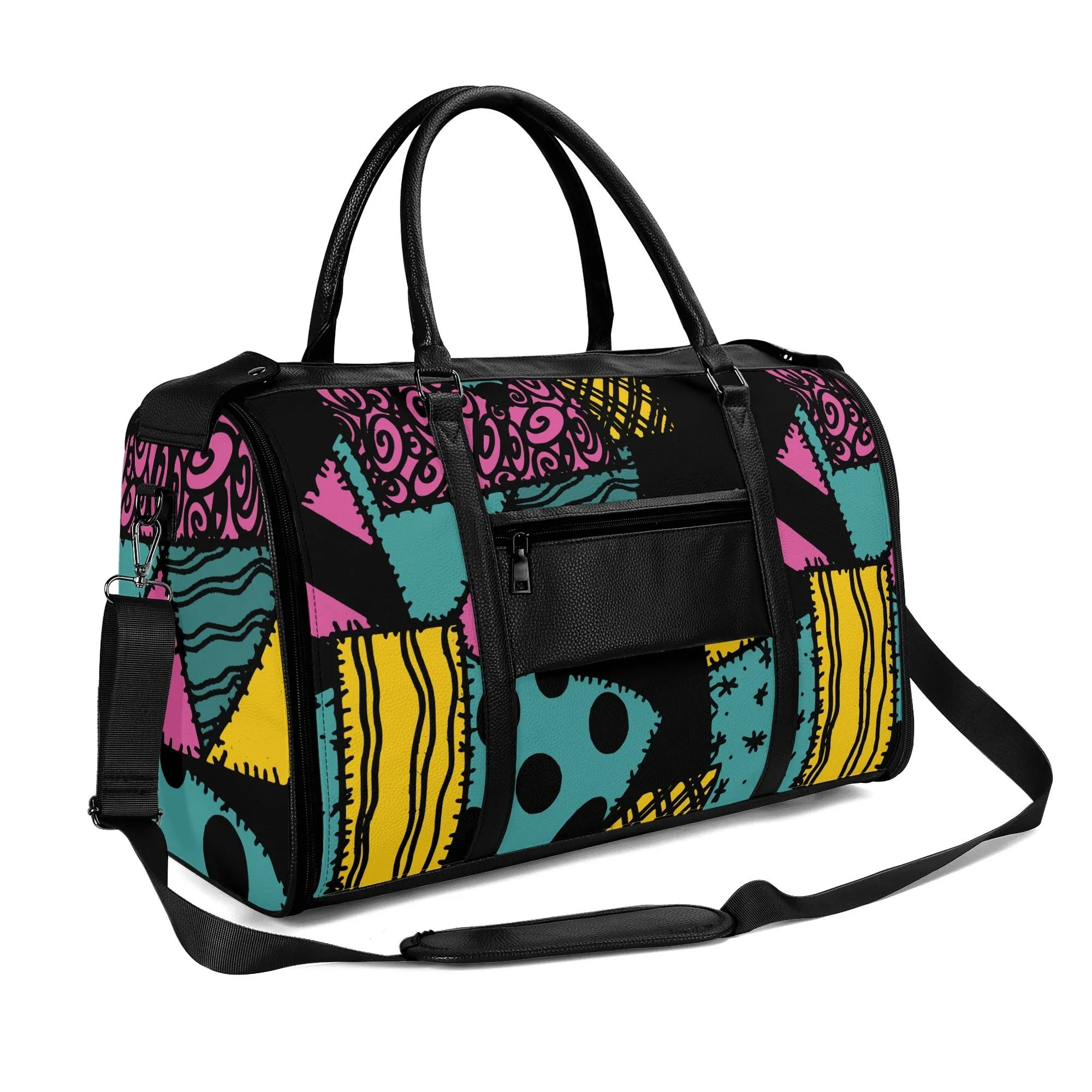 Sally Bride Leather Duffle Bag Foldable Travel Bag