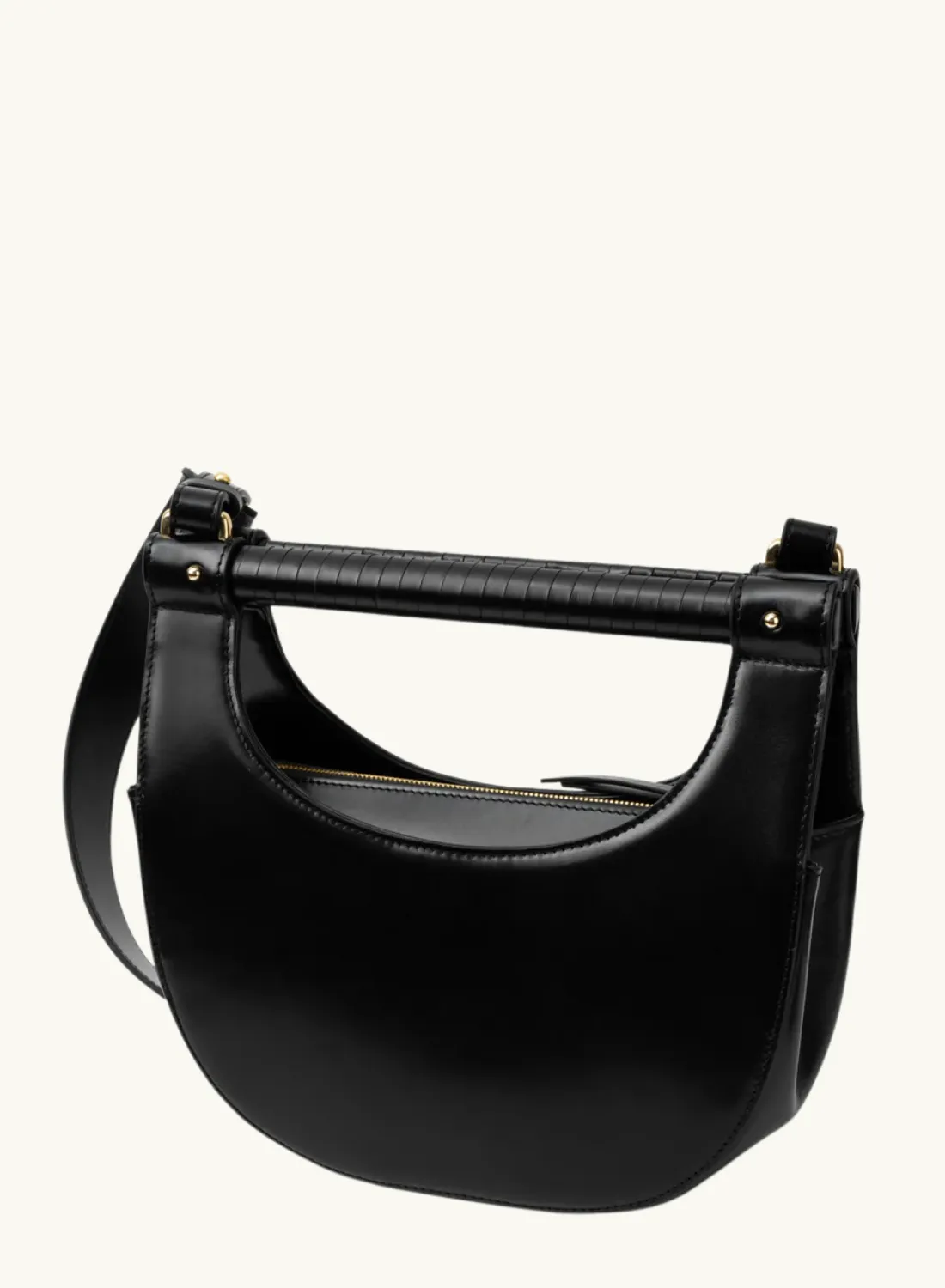 Sancia Almira Halfmoon Bag in BLACK