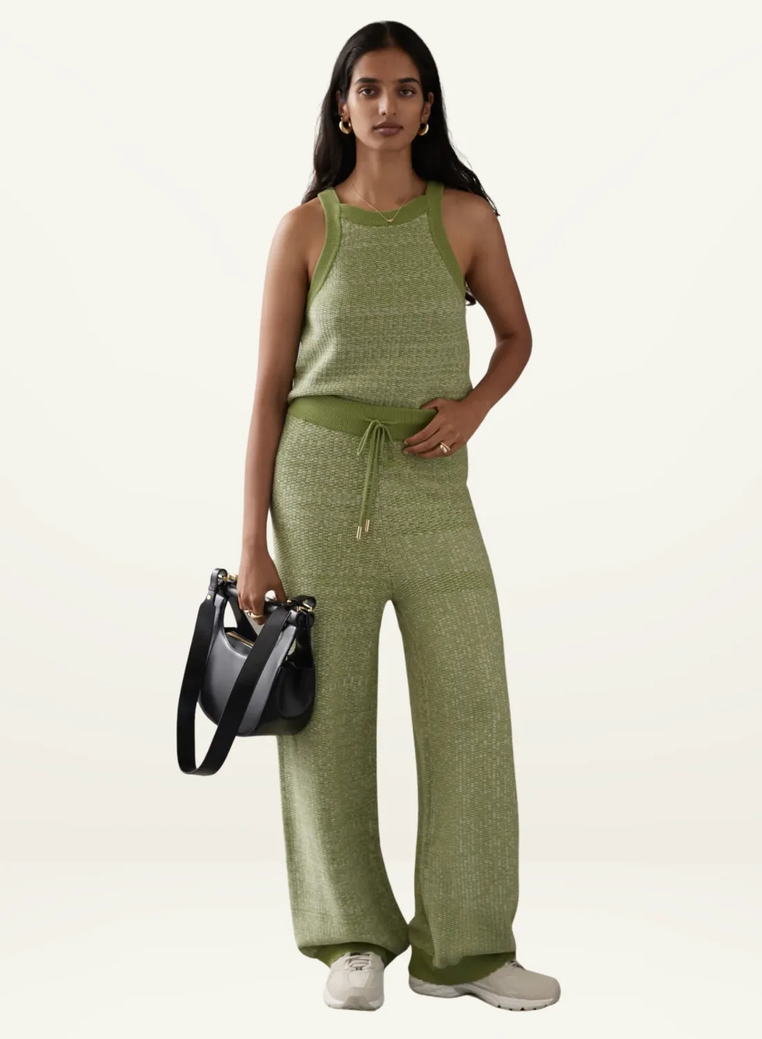 Sancia Almira Halfmoon Bag in BLACK