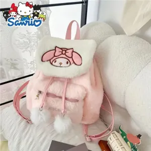 SANRIO MELODY PINK FLUFFY BACKPACK