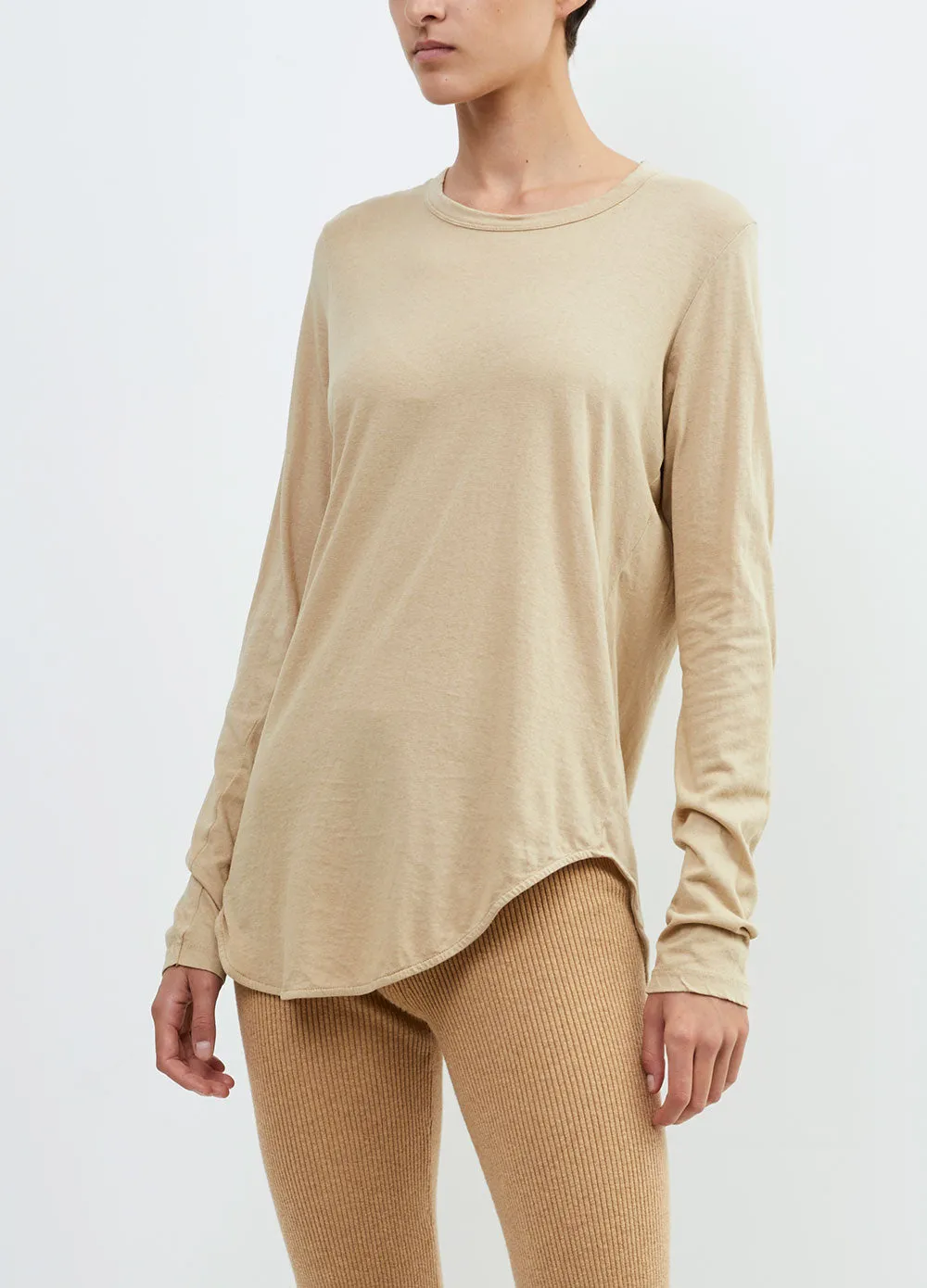 Scoop Hem Heritage Long-sleeve T-shirt