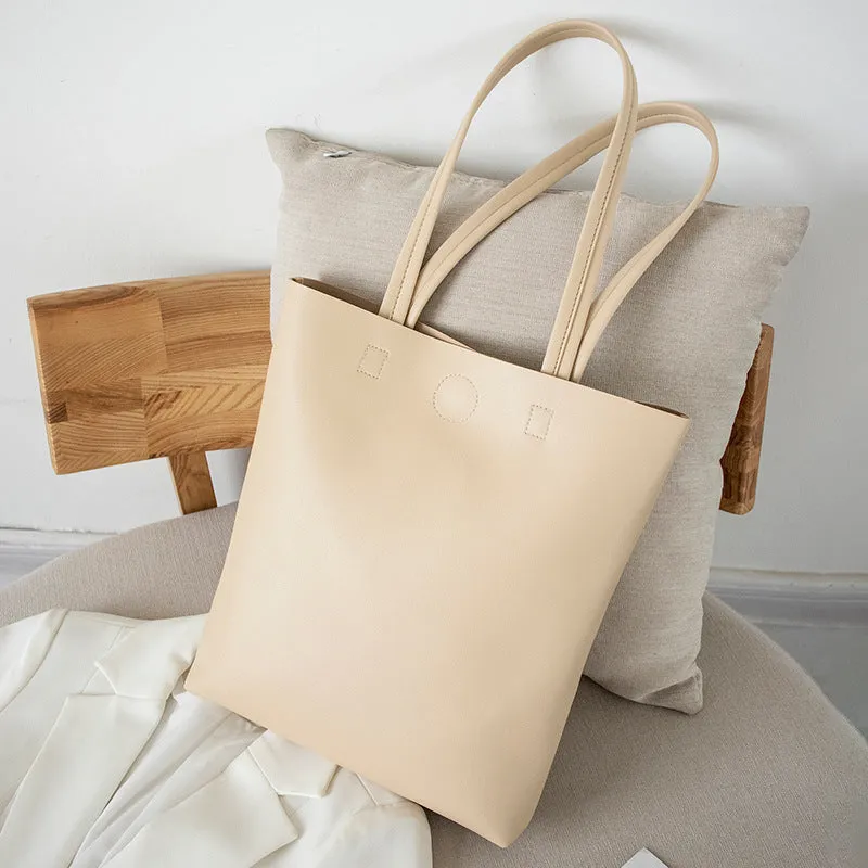SEALBEER popular new shopping bag shoulder bag women's literary large-capacity handbag student Korean version Japanese simple armpit bag