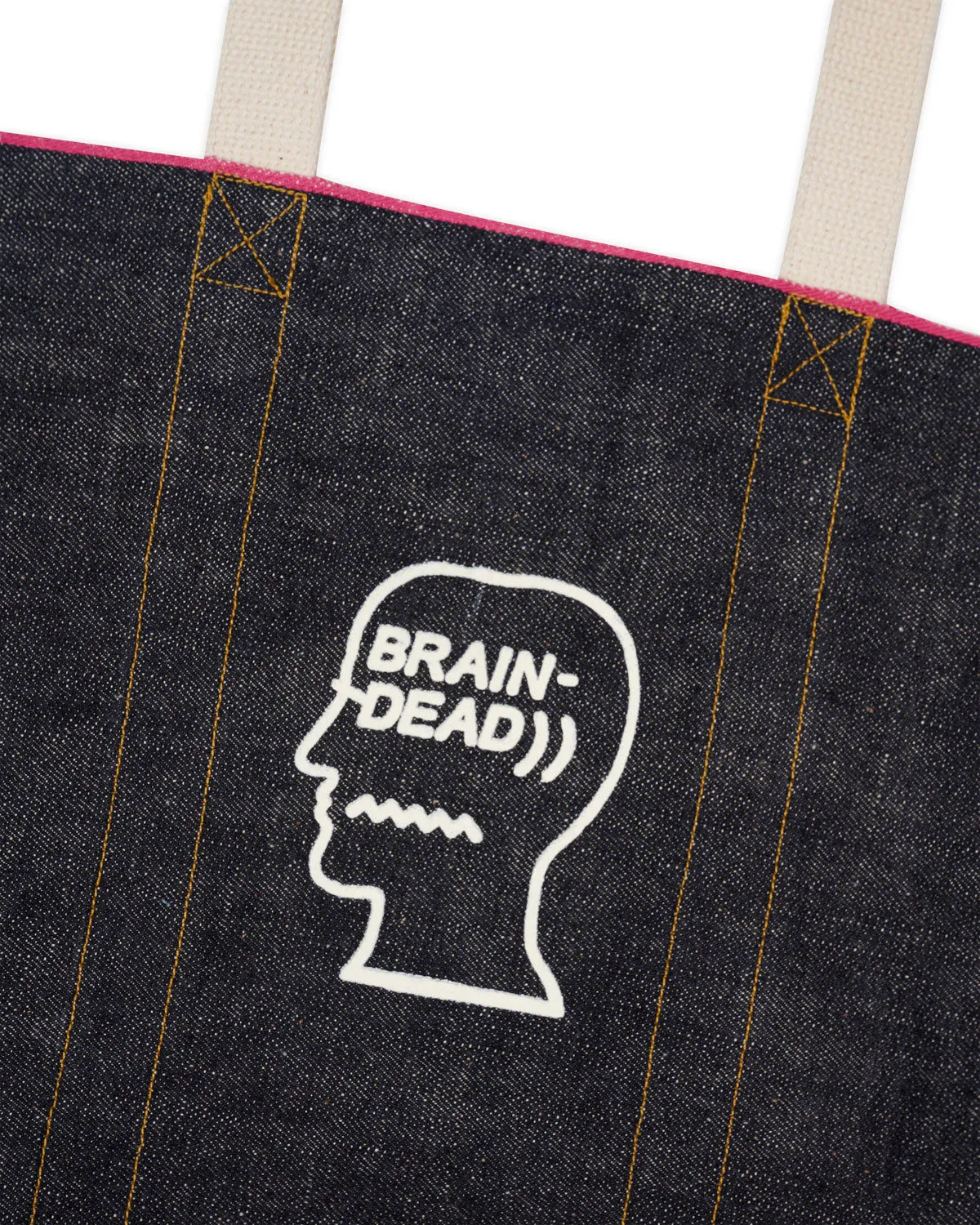 Selvedge Denim Logohead Tote Bag - Indigo