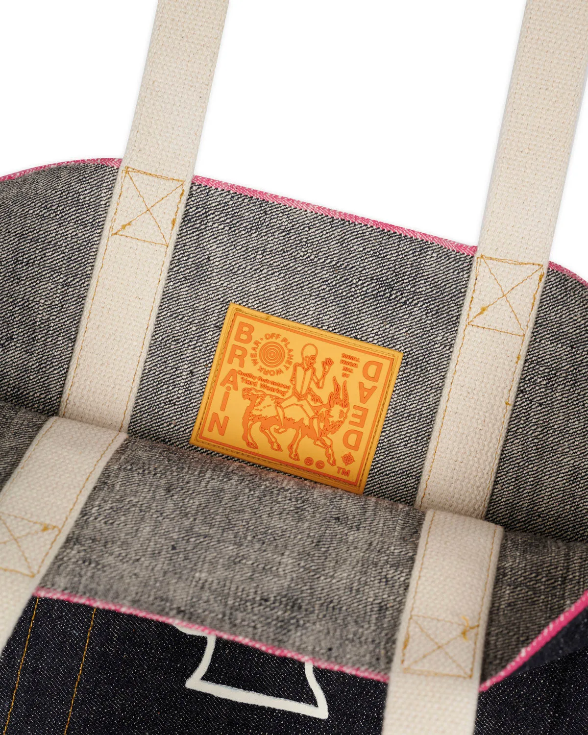 Selvedge Denim Logohead Tote Bag - Indigo
