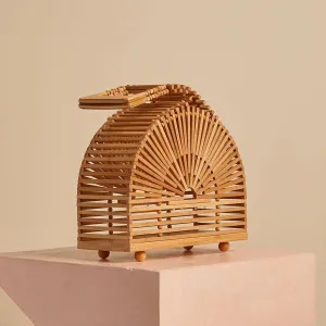 Semicircle Bamboo  Bag